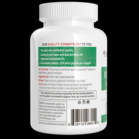 5 Defenders 200 Capsules-Real Mushrooms-Matakana Pharmacy